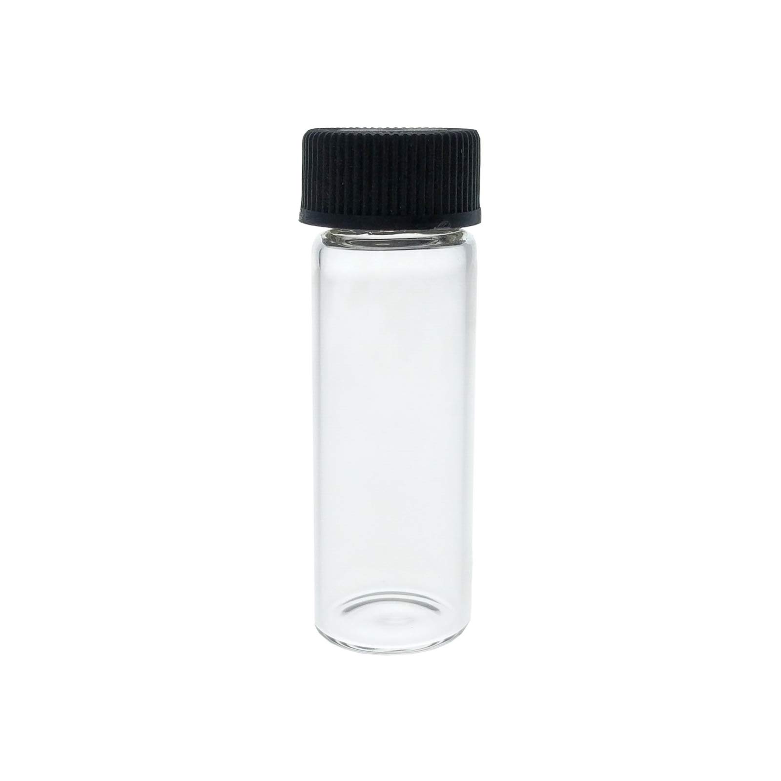2 Dram 7ml Glass Vials with Gold Flakes - Perfect for Gold Rush Flake Collection, Hobby Craft, DIY Jewelry Making & Mineral Specimen Storage