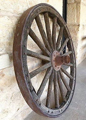 20x30 Inch Vintage Wagon Wheel Old West Laminated Poster - Bright Colors & Vivid Imagery - Perfect for Western Home Decor, Cowboy Themed Rooms & Rustic Office Wall Art