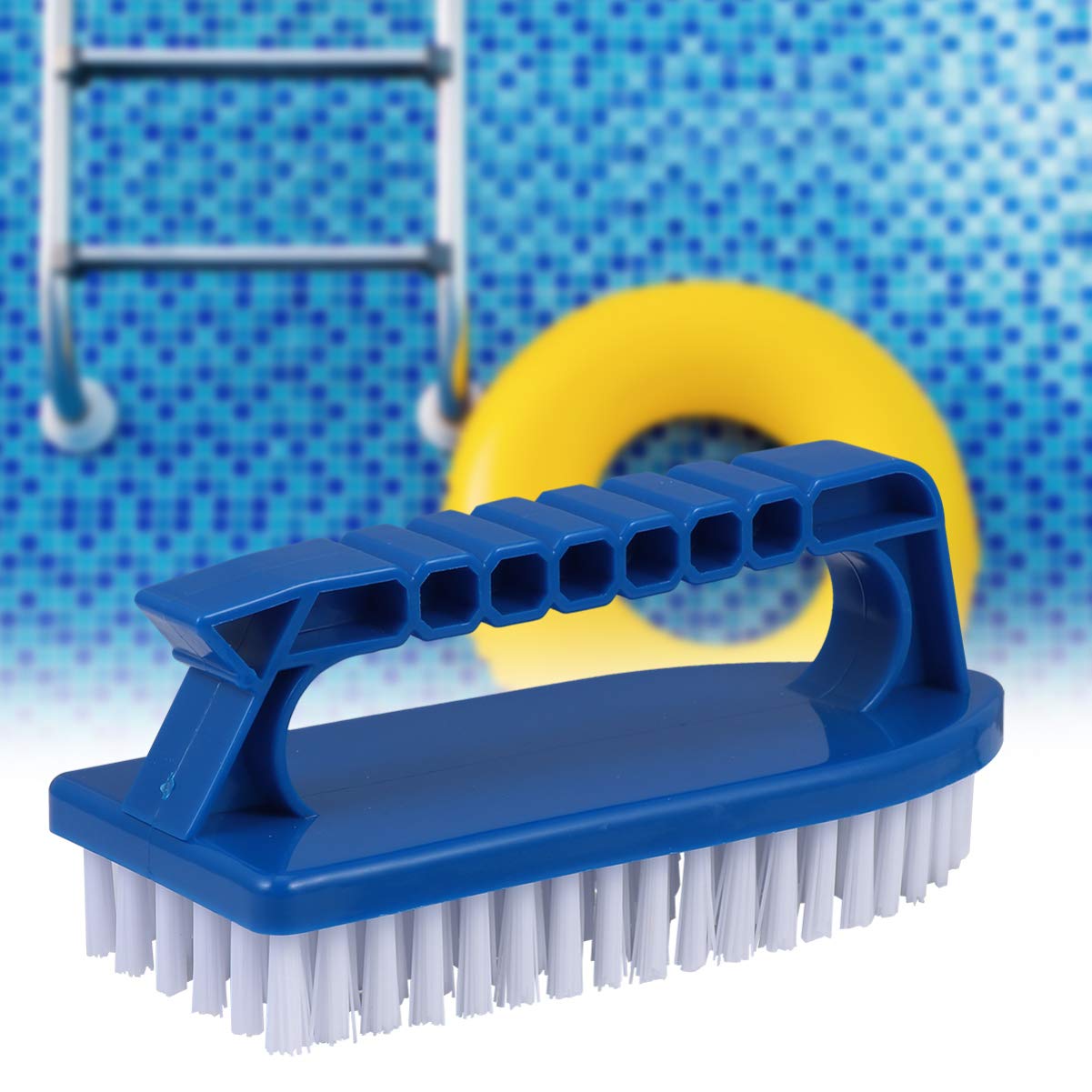 **DOITOOL Heavy Duty Pool Scrub Brush - Handheld Floor Cleaning Brush for Swimming Pools, Saunas, Sinks & Tile - Durable Stain & Algae Remover for Home & Commercial Use**