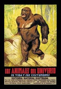 Los Animales del Universo Fine Art Canvas Print - 20x30 Inch Space Animal Wall Decor for Living Room, Bedroom & Office