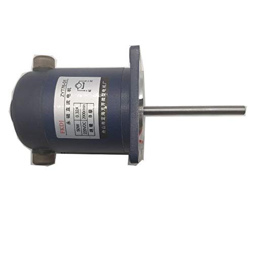 50W 220VDC Permanent Magnet DC Motor with Long Axis (ZYT76-01) - High Torque Shrink Motor for Circulating Hot Air, Industrial Equipment & DIY Projects