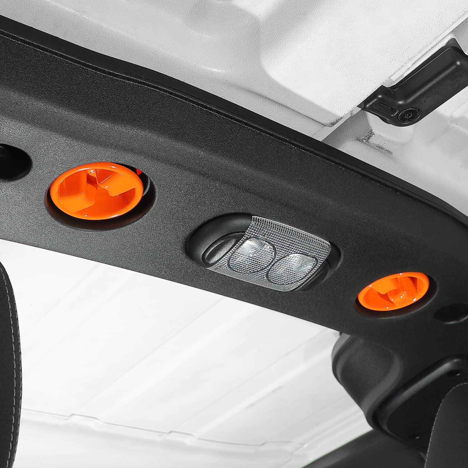 2007-2018 Jeep Wrangler JK JKU Roof Top Mounting Knob Screw Cover - Interior Accessories & Decoration (Orange) - Perfect for Off-Roading & Customization Upgrades