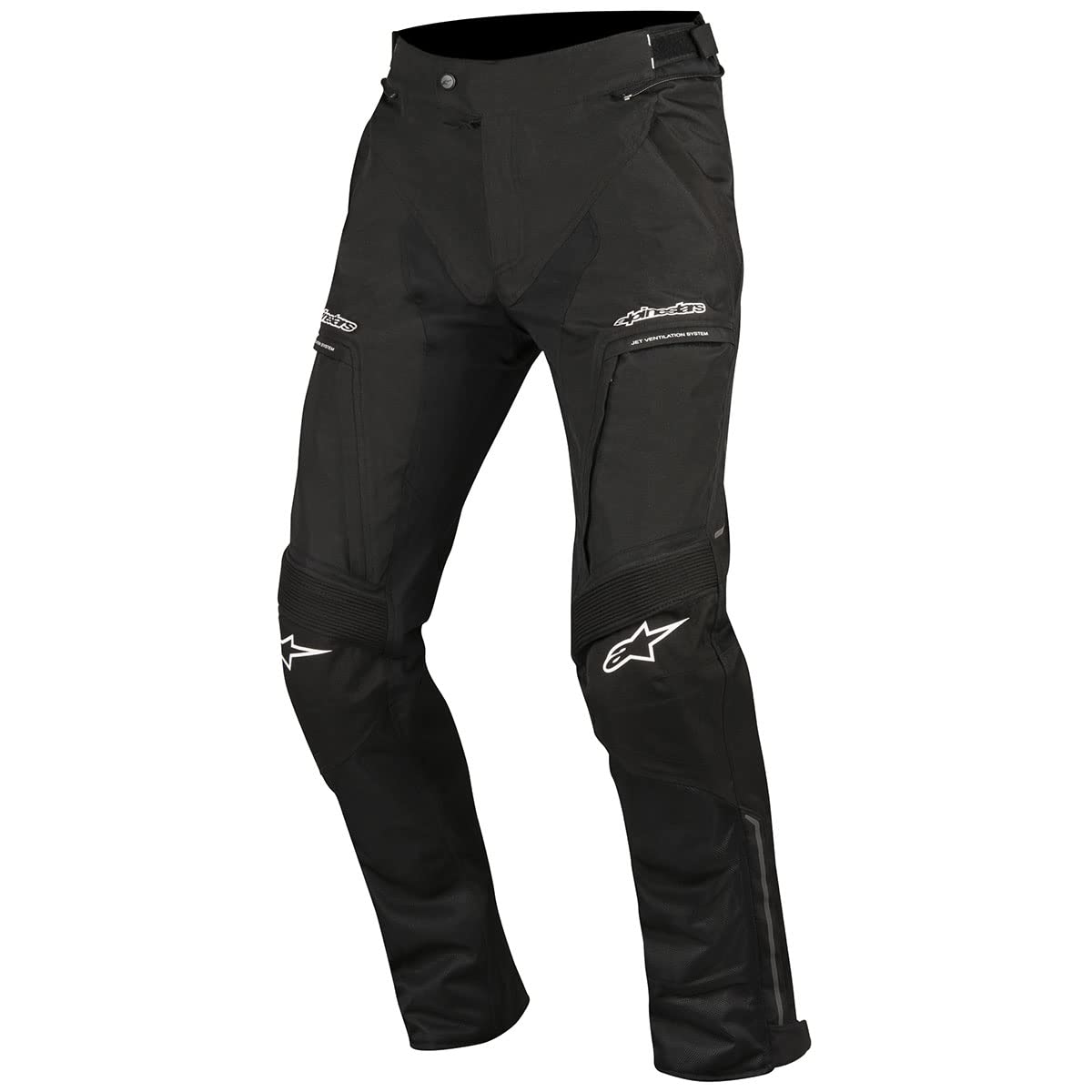 Alpinestars Ramjet Air Black Men's Motorcycle Riding Pants - Lightweight & Breathable for Summer Riding, Commuting & Adventure Tours