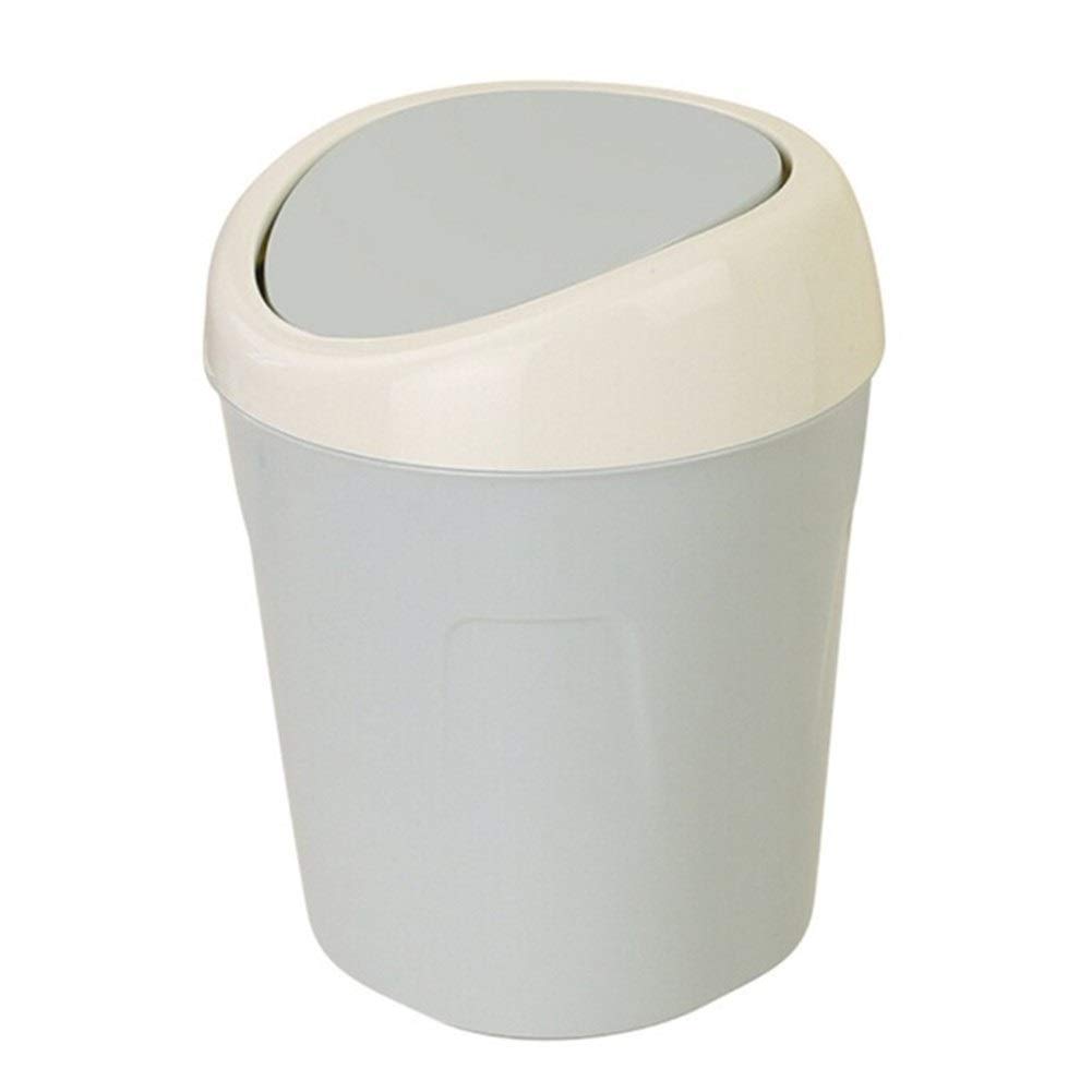 Mini Plastic Tabletop Trash Can - Small Desktop & Car Garbage Bin for Home, Office, Snacks Waste - Blue Color | Perfect for Workspace, Kitchen, Bedroom & Vehicle Use