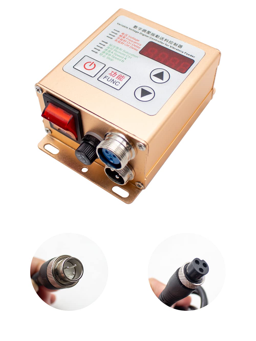 Variable Voltage Digital Controller for Vibratory Feeder - 85-260VAC Linear Feeder Controller | Industrial Automation & Production Line Equipment
