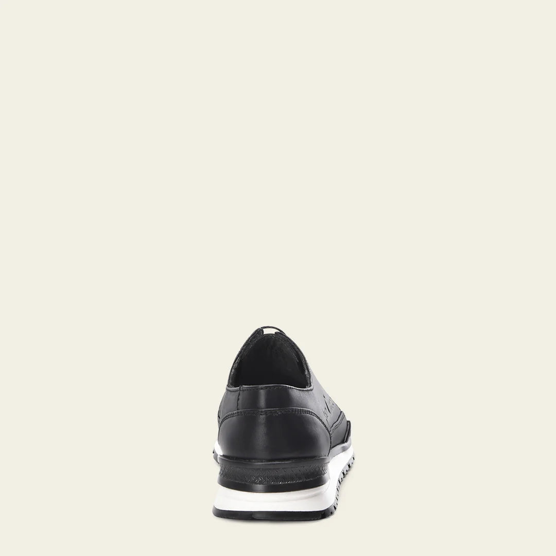 Premium Men's Cuadra Black Casual Caiman Derby Sneakers - Stylish & Comfortable for Everyday Wear, Office & Outdoor Activities