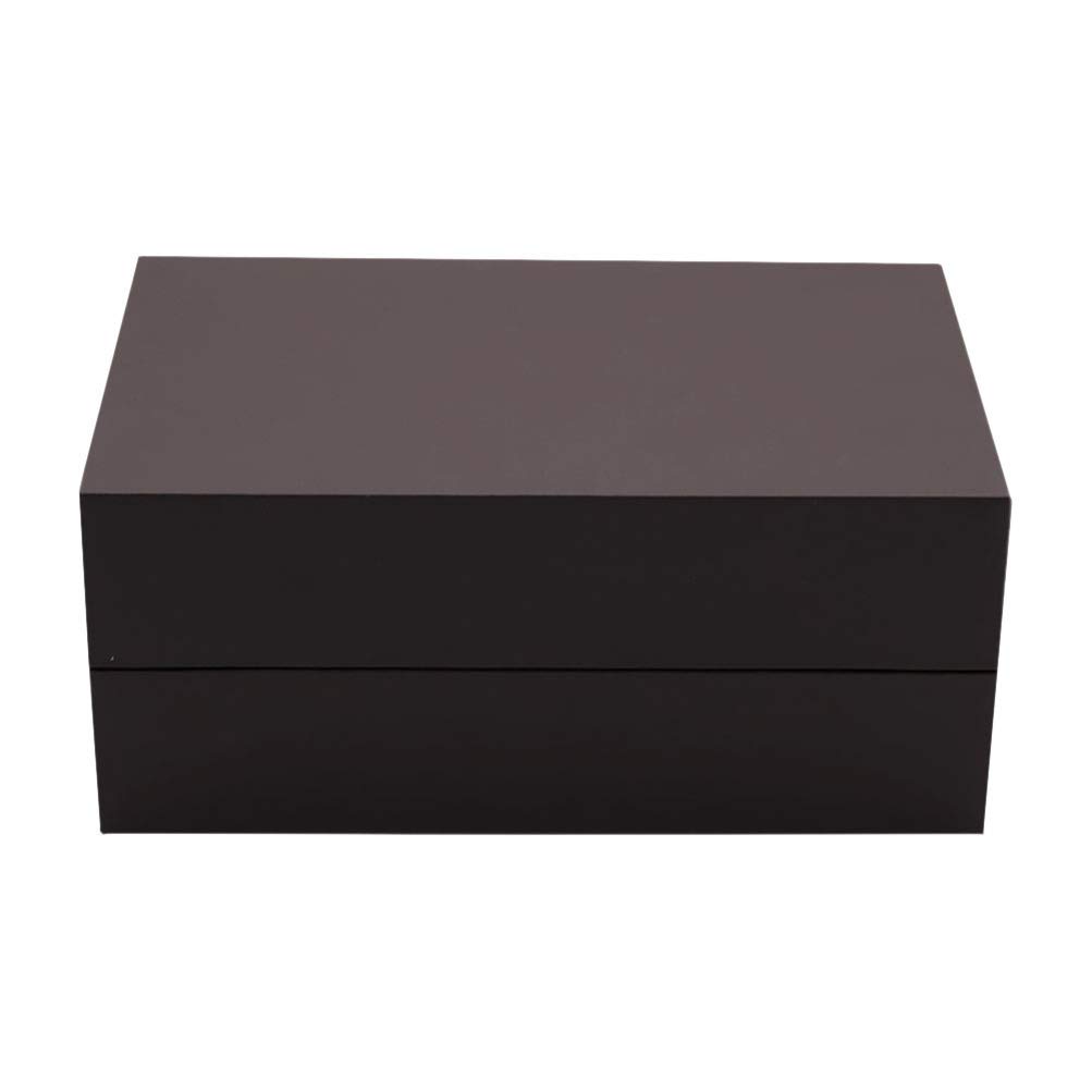 Premium PU Leather Watch Organizer Box - 16.5x10.5x7cm Coffee Watch Storage Case for Women & Men - Jewelry Display Holder for Bracelets, Earrings & Watches - Perfect for Travel, Home Decor & Gift Giving