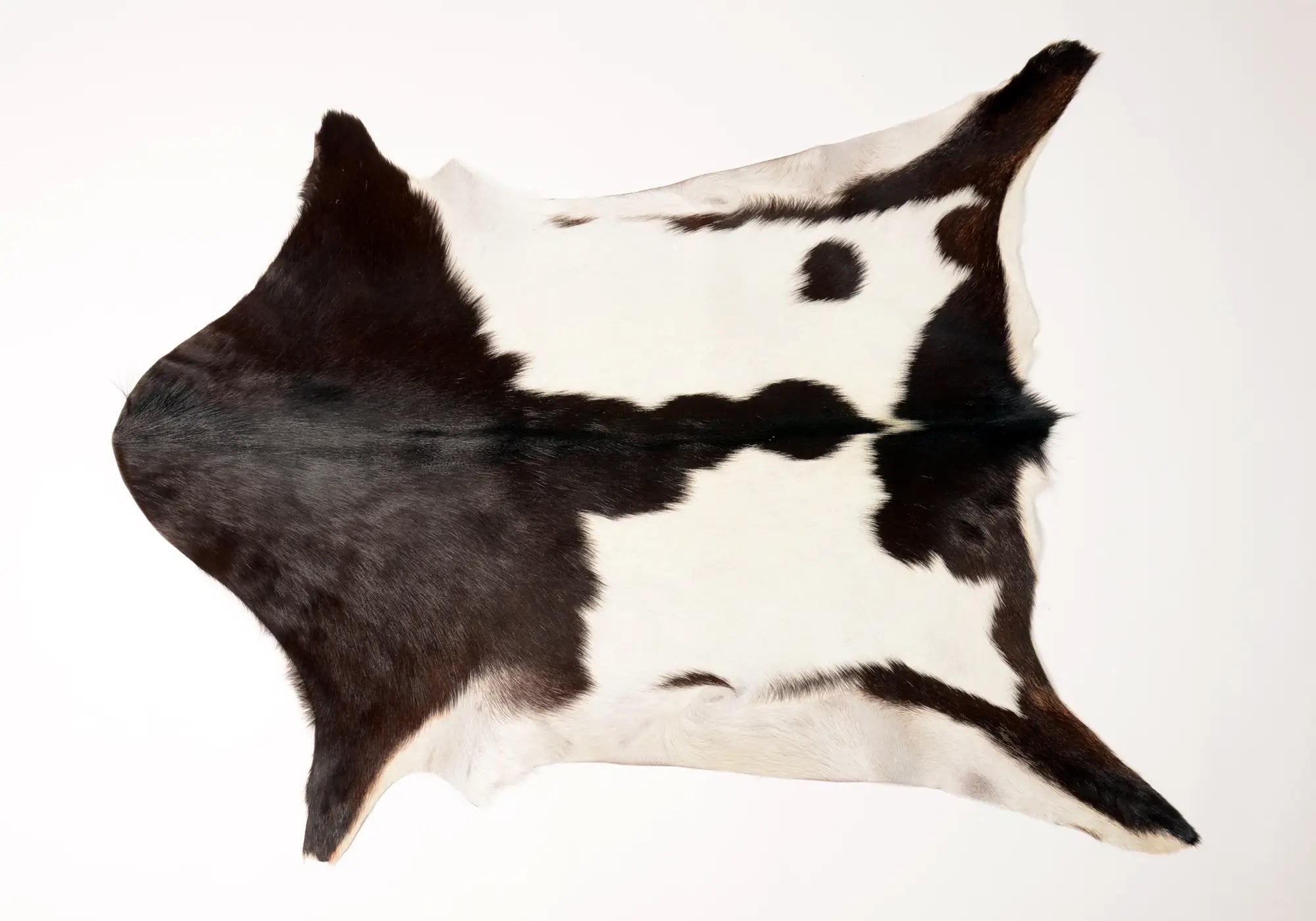 Premium Natural Goat Skin Leather - Warm Black & White Color - Perfect for Winter Gloves, Jackets & Home Decor Accessories
