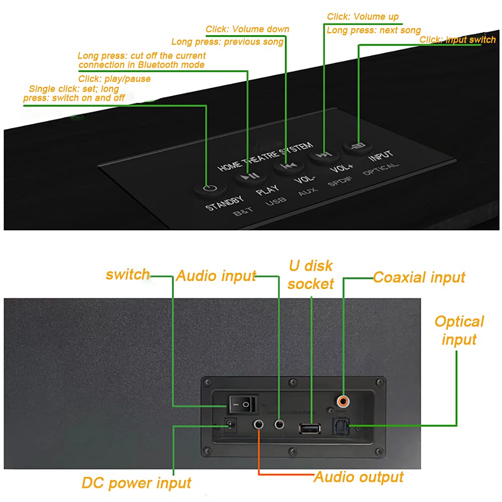 RSGK Bluetooth 5.1 Bookshelf Speakers - 2.0 Stereo Active Near-field Studio Monitors, 55W×2 High-Power Wireless Speakers with Optical/AUX/Coaxial/USB Inputs for Home Audio, Gaming & Music Listening