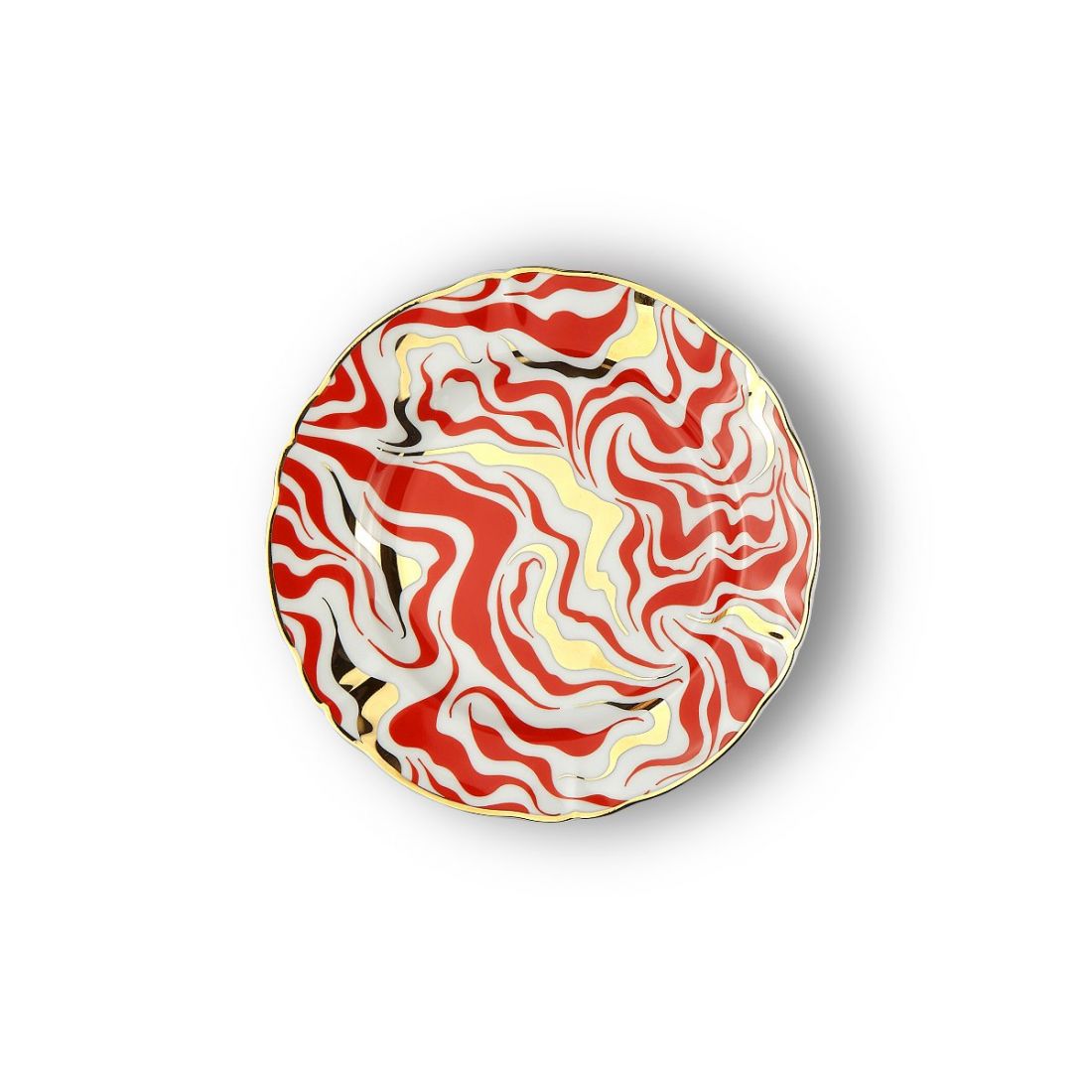Abracadabra Tempesta Dessert Plate - Elegant Ceramic Plate for Cakes, Pastries & Sweets - Perfect for Dinner Parties, Afternoon Tea & Special Occasions