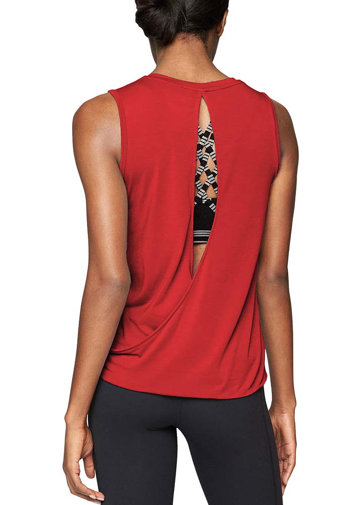 Women's Open Back Workout Tops - Mippo Yoga & Running Athletic Muscle Tank Shirts | Breathable Gym Wear for Yoga, Running & Fitness Training