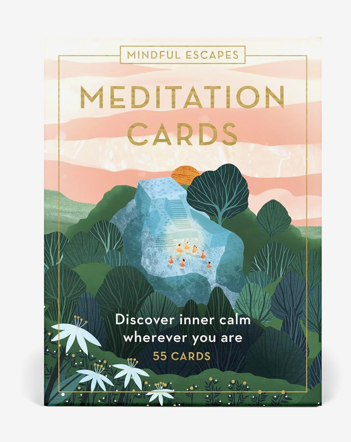Mindful Escapes Meditation Cards - 50 Calming Prompts for Stress Relief & Mindfulness Practice | Perfect for Home, Office & Travel Meditation