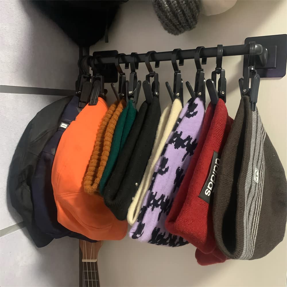 20 PCS Heavy Duty 360° Rotating Plastic Swivel Hooks - Strong Clothes Pins for Laundry, Beach Towels, Hats & Socks | Multi-Purpose Hanging Clips for Home, Travel & Outdoor Use