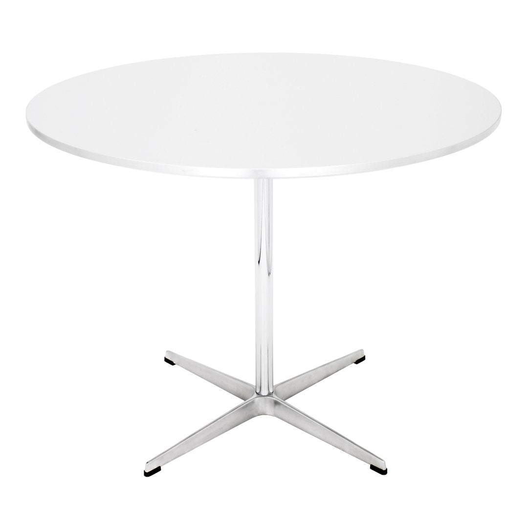 Round Dining Table with 4-Star Base - Modern Kitchen & Dining Room Furniture for Family Gatherings & Dinner Parties