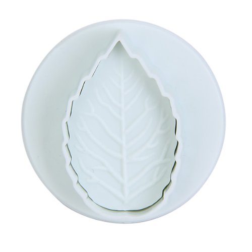 3-Piece Veined Rose Leaf Fondant Cutter Set - Stainless Steel Cake Decorating Tools for Wedding, Birthday Cakes & Cupcakes - Perfect for Bakers & DIY Sugar Crafting