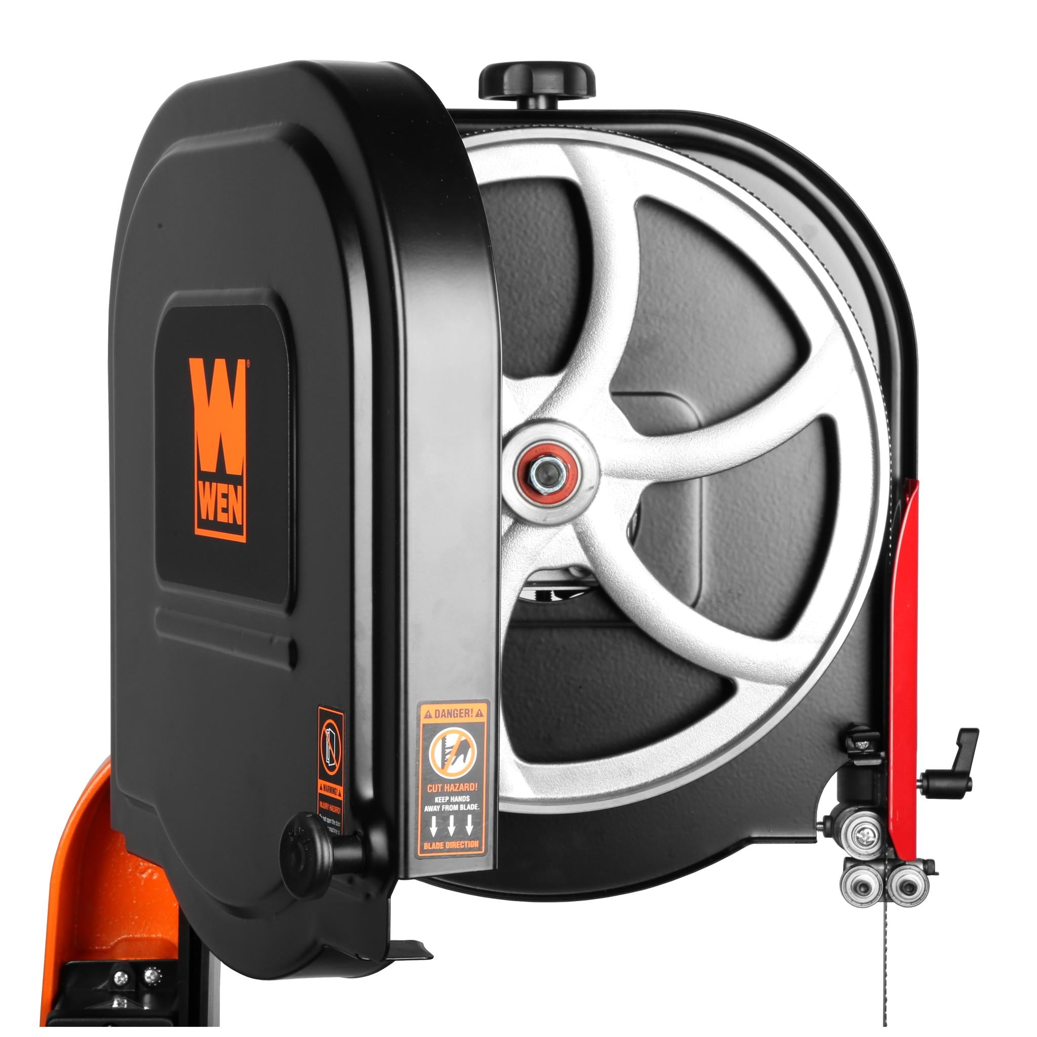 WEN BA1411 14-Inch 1 HP Dual Voltage 120V/240V Two-Speed Industrial Band Saw - Perfect for Woodworking, Metal Cutting & DIY Projects
