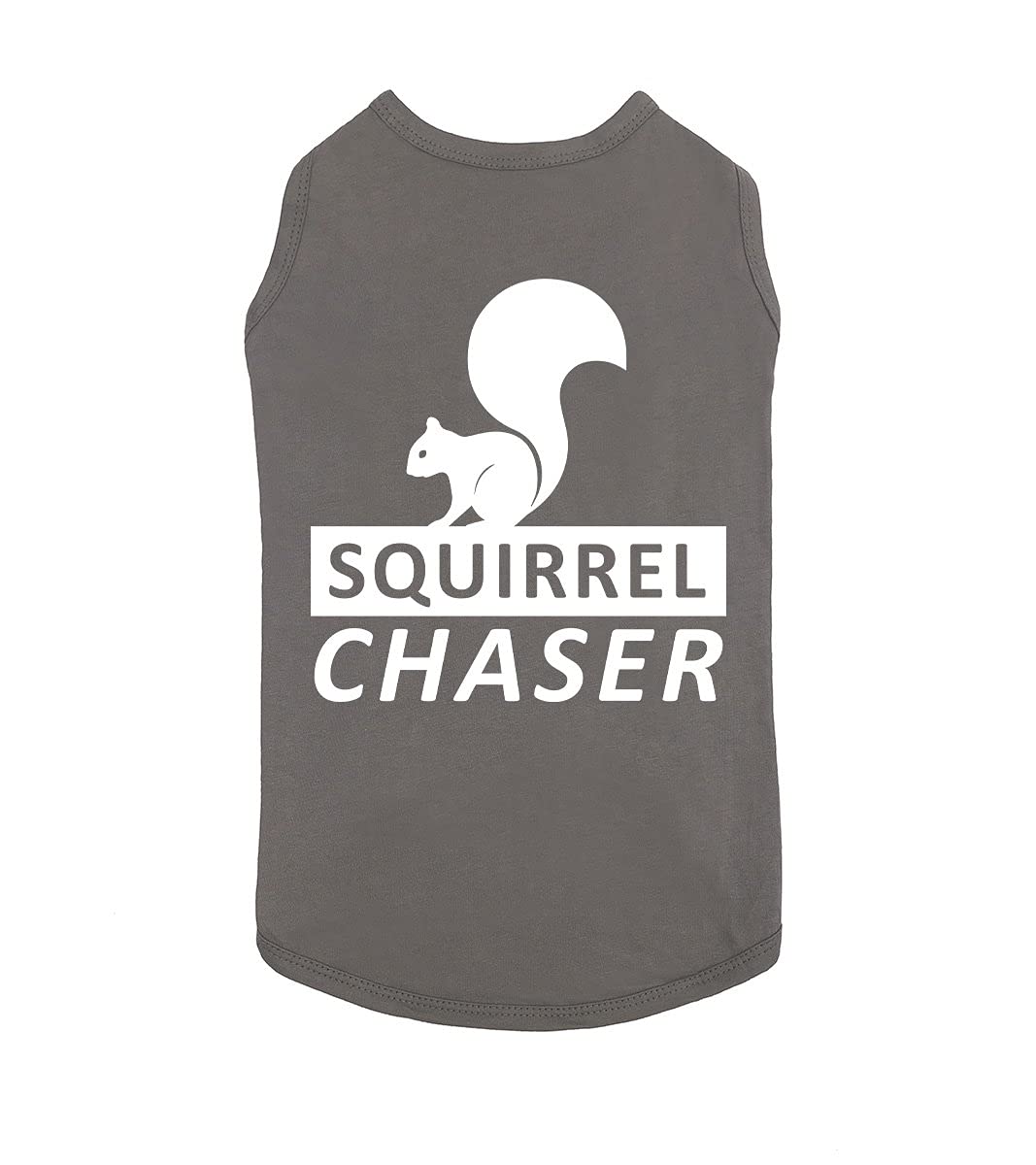 Funny Dog T-Shirt - Squirrel Chaser Graphic Pet Tee | Cute Summer Dog Clothes for Small & Large Breeds | Perfect for Walks, Dog Parks & Pet Photos