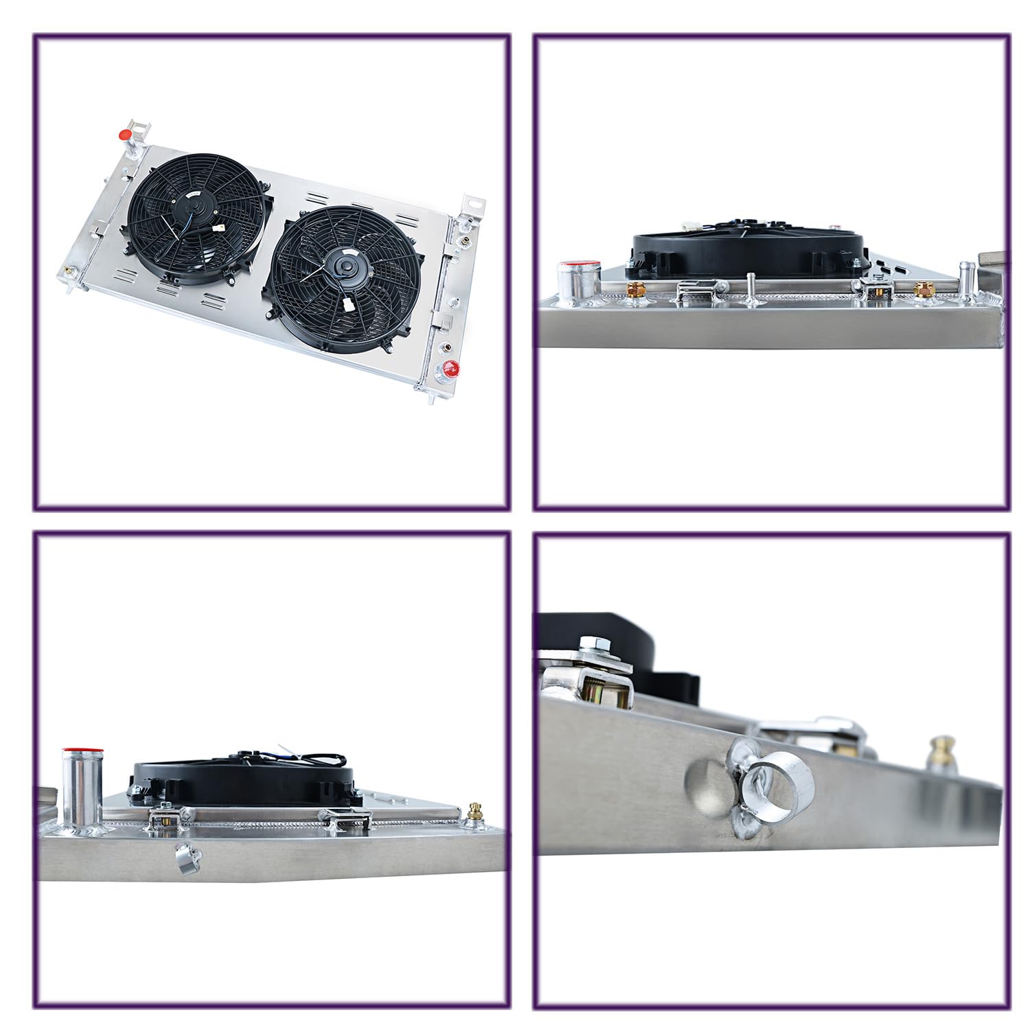 ColQuee CU2370 All Aluminum Radiator with Dual 14