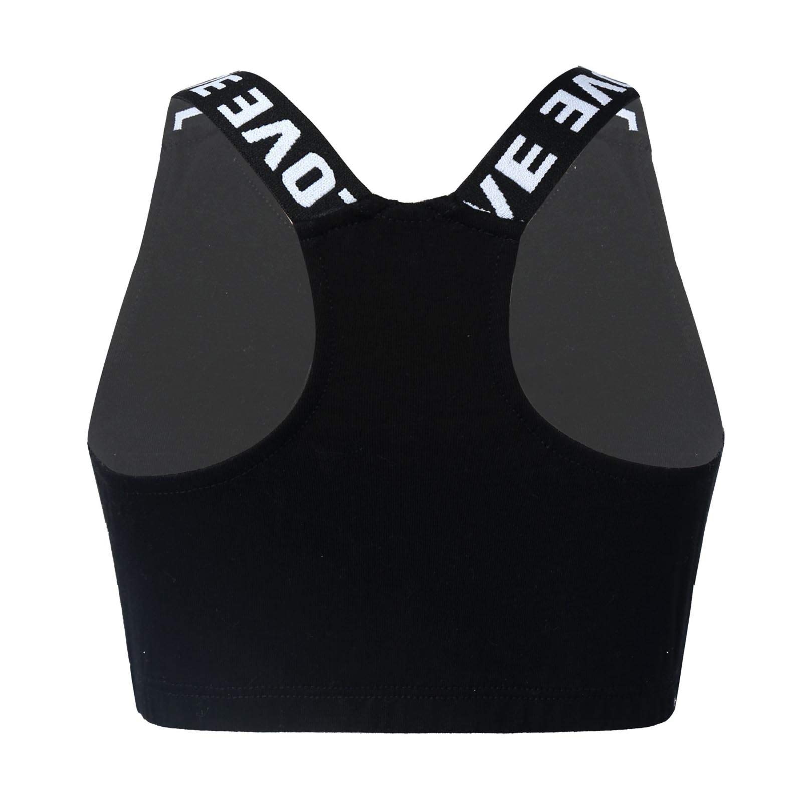 Moily Big Girls Racerback Padded Sports Bra - 2 Pack Workout Crop Top for Gymnastics, Dance, Yoga & Athletic Activities | Breathable Support for Teens & Active Women