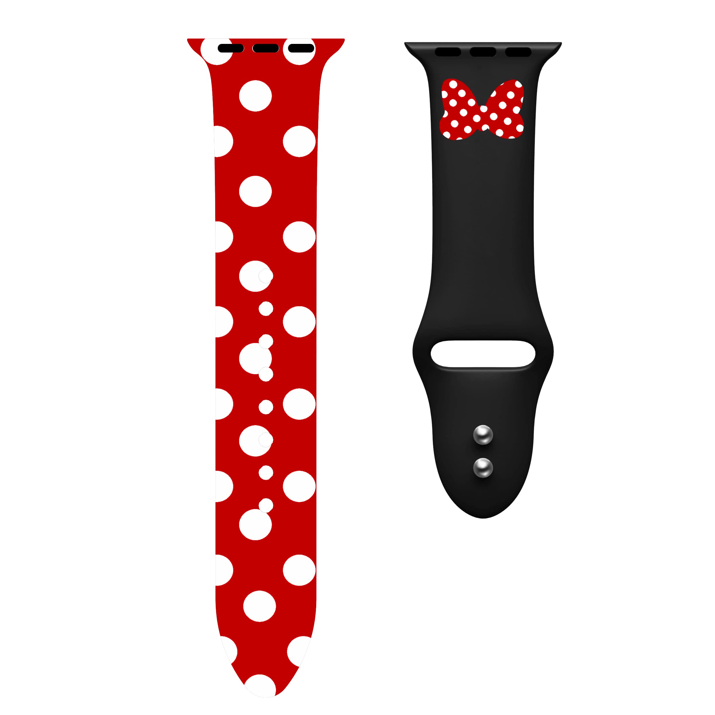Cartoon Apple Watch Bands 38mm 40mm 41mm 42mm 44mm 45mm - Soft Silicone Replacement Straps Compatible with Apple Watch Series 8/7/6/5/4/3/2/1/SE/SE2 for Women, Men & Kids - Perfect for Workouts, Daily Wear & Fashion Accessories