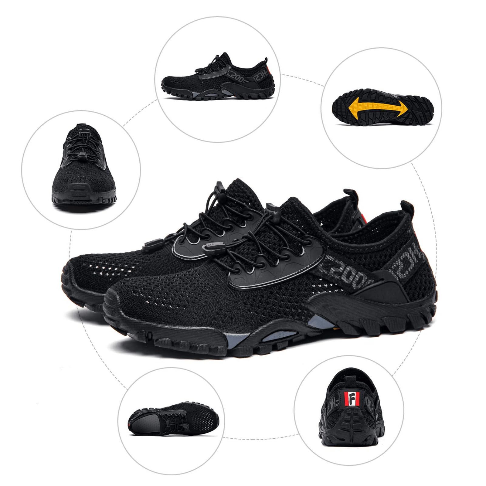 SOBASO Quick Drying Water Shoes for Women & Men - Lightweight Hiking, Swimming, Beach, Fishing, Diving, Sailing - Perfect for Water Sports, River Walking and Travel Adventures