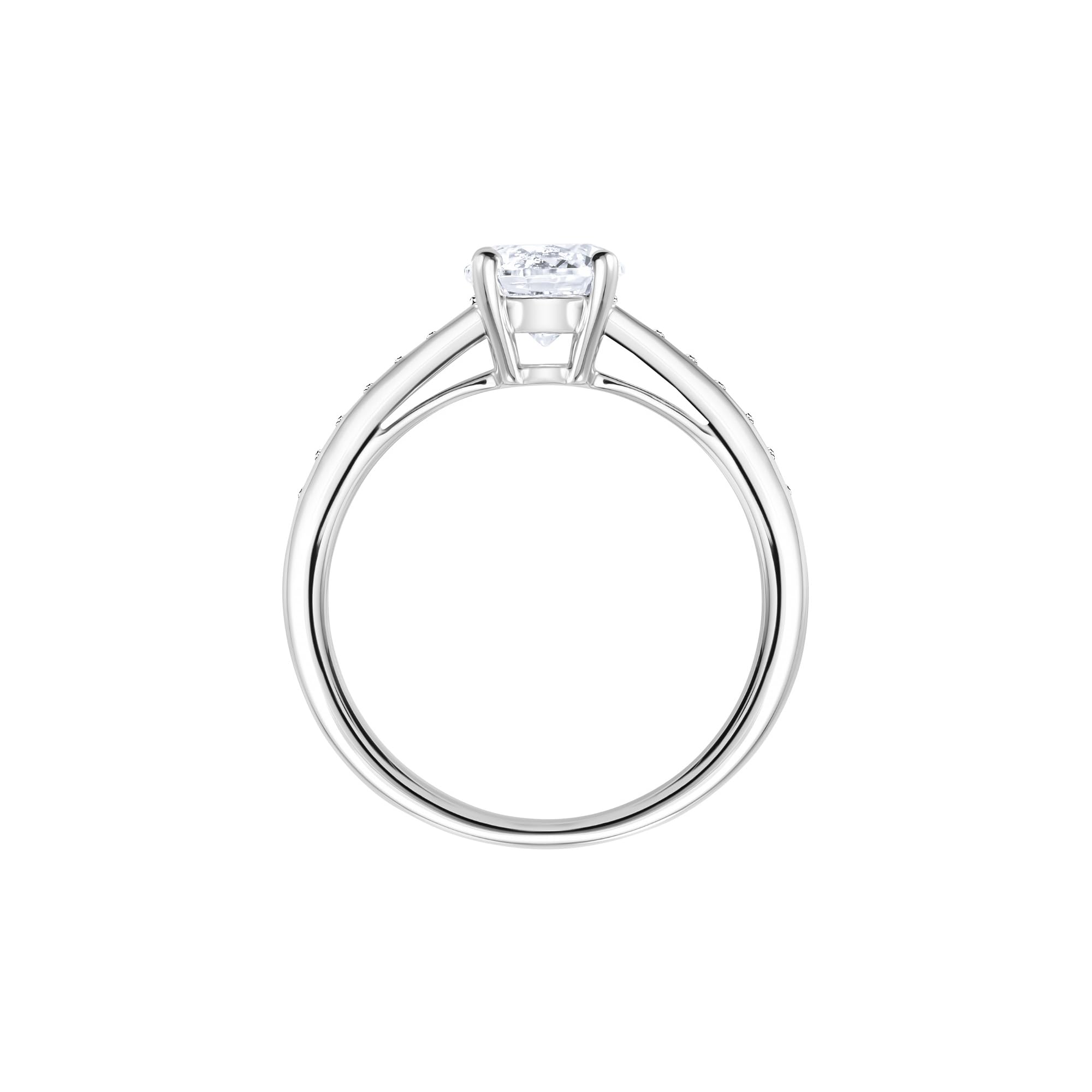 Swarovski Attract Ring - Rhodium Finish, Clear Crystals for Elegant Occasions