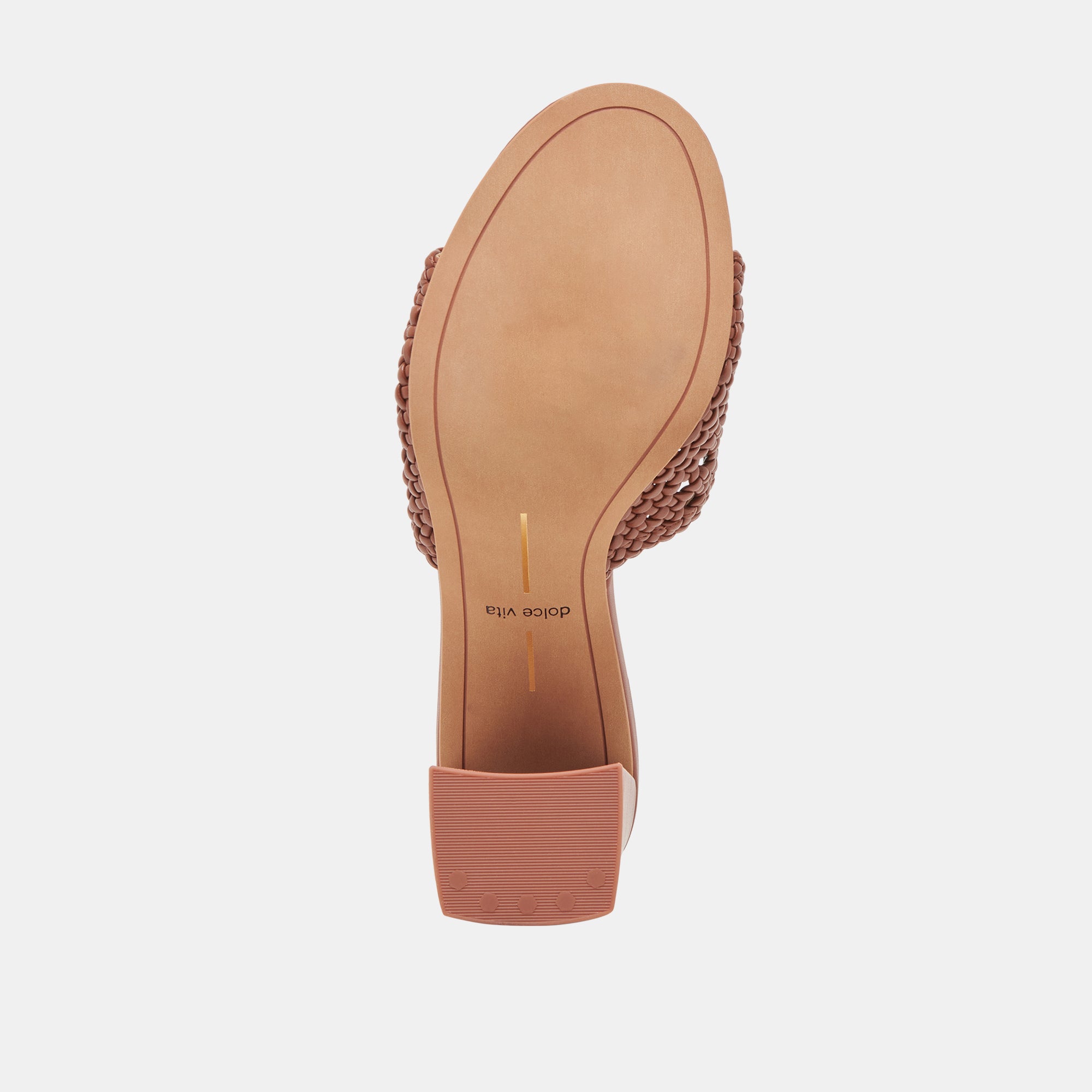 MARGOE Women's Cognac Woven Leather Heels - Stella Collection | Comfortable High Heels for Party, Wedding & Office Wear