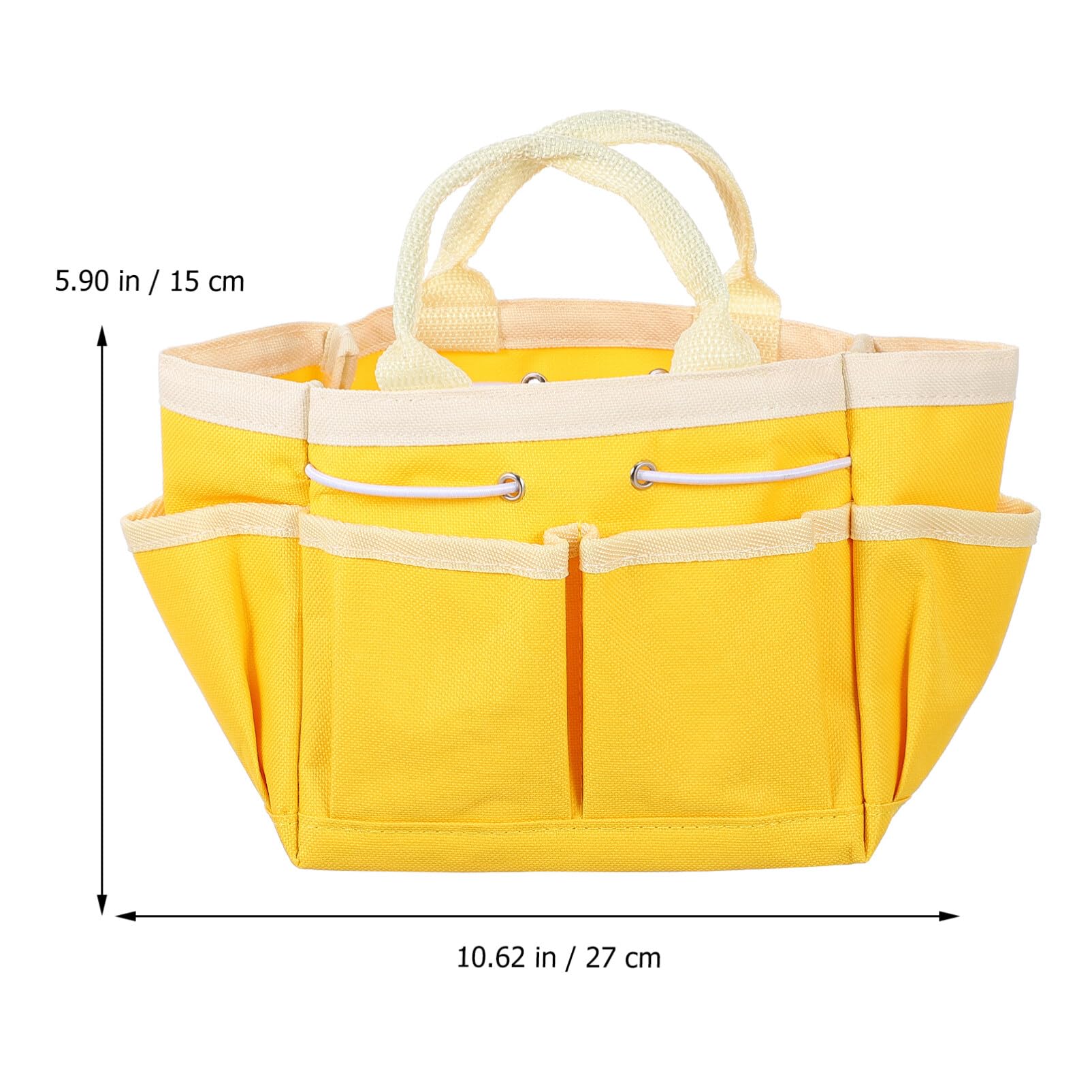 Uonlytech Heavy Duty Canvas Tool Organizer Bag with Multiple Pockets - Durable Garden Tool Carrier Tote for Gardening, Landscaping & DIY Projects - Perfect for Organizing Hand Tools, Pruners & Small Equipment