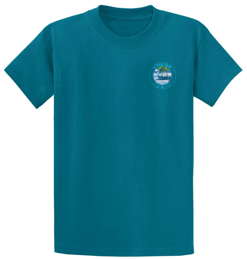 Vintage Surfer Logo Heavy Cotton T-Shirt for Men - Regular, Big & Tall Sizes - Perfect for Beach, Surfing & Casual Wear