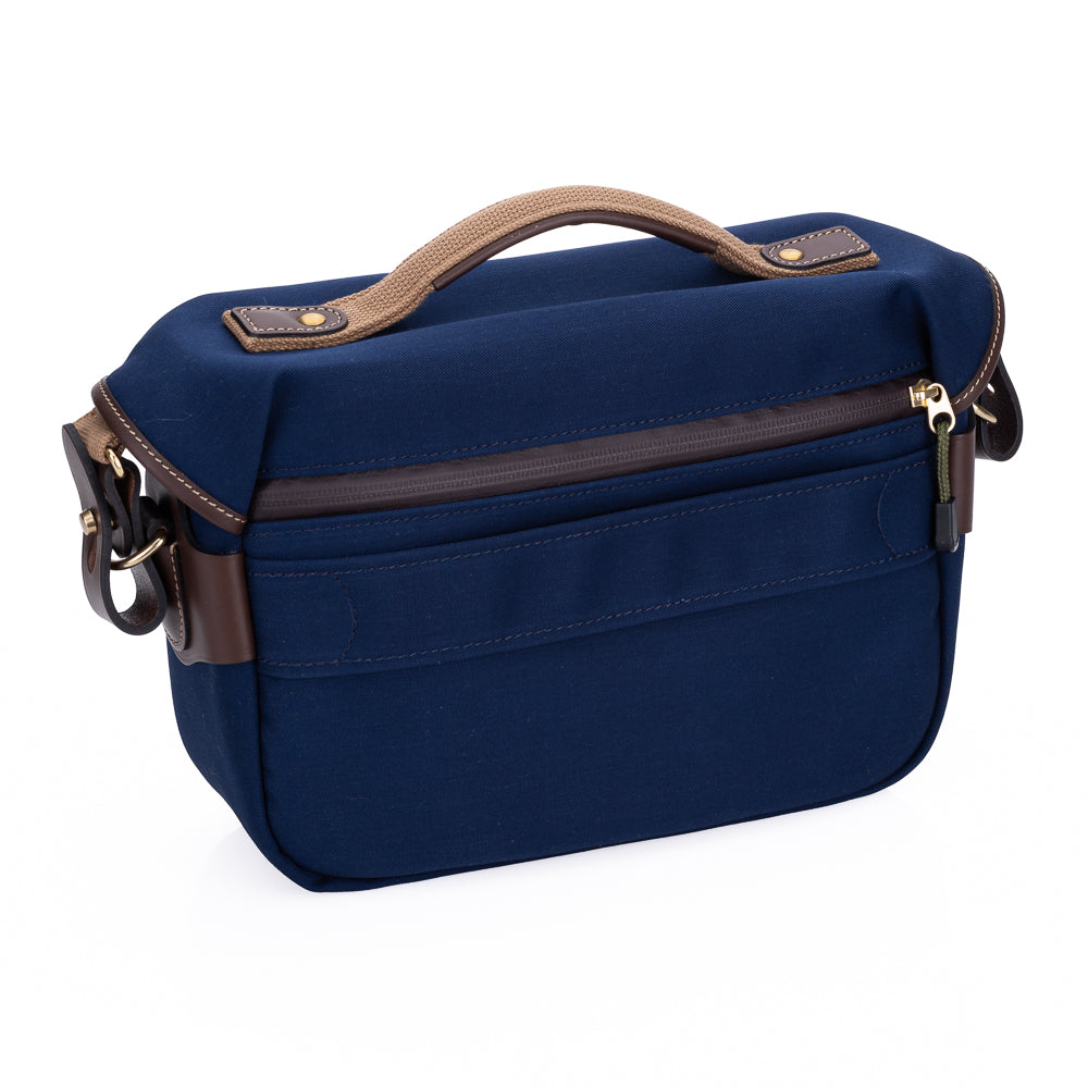 Billingham Hadley Pro Small Camera Bag - Navy Canvas Waterproof DSLR Shoulder Bag for Travel & Photography