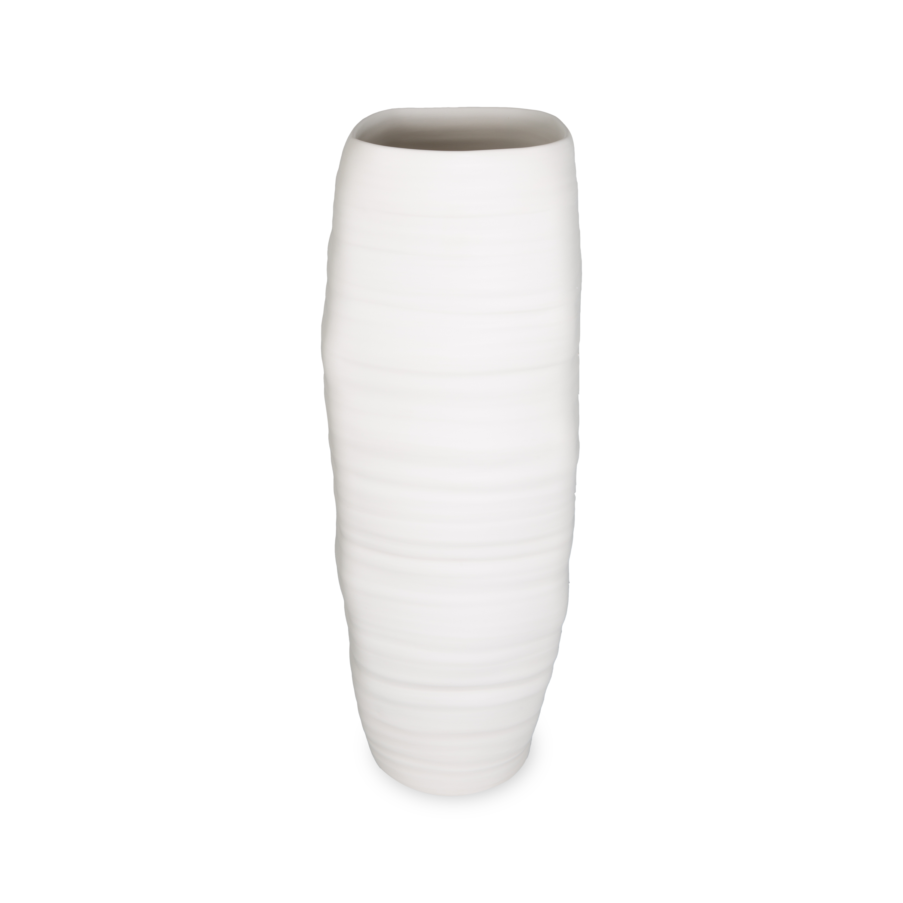 Elegant White Rock Vase - Modern Ceramic Home Decor for Living Room, Bedroom & Wedding Centerpieces