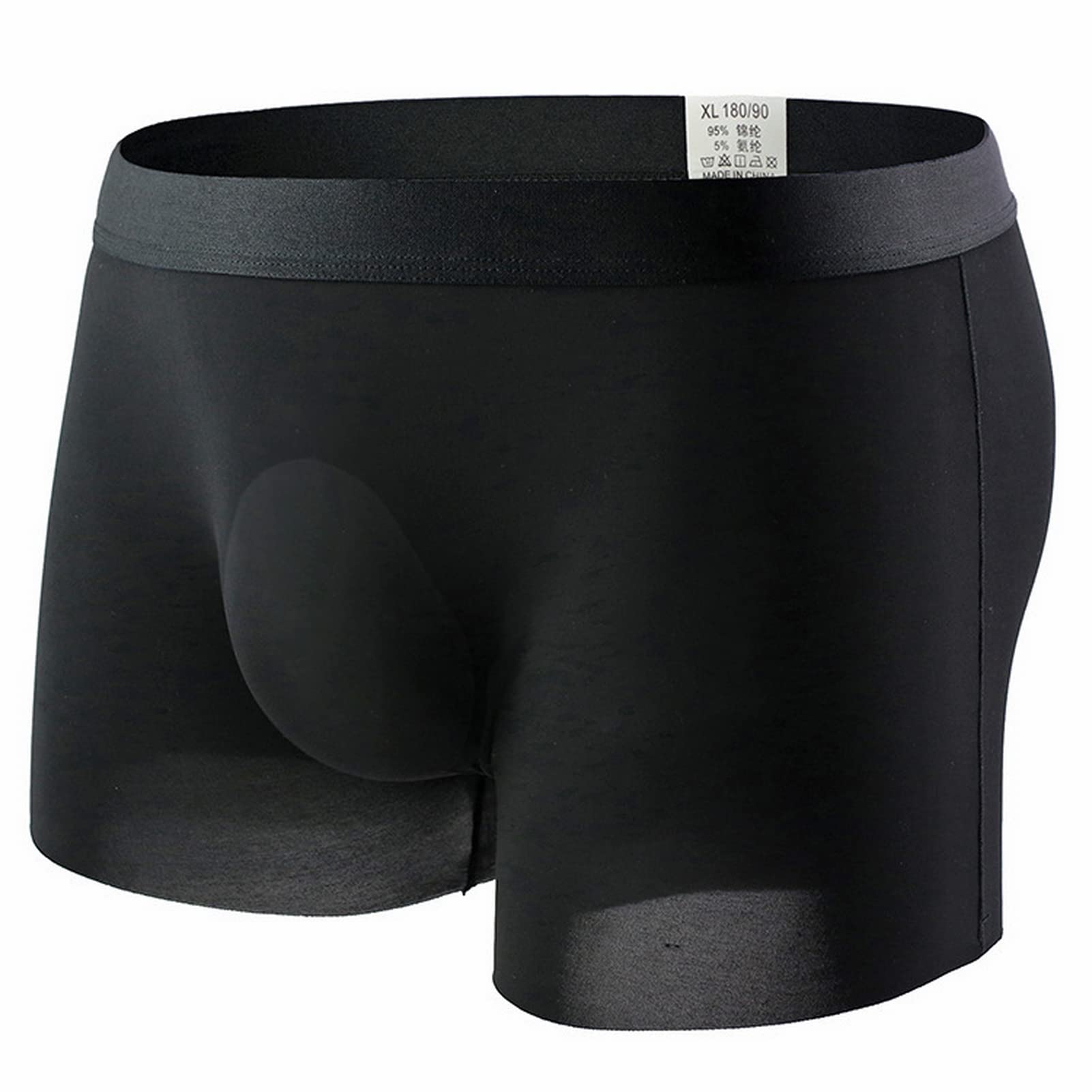 Men's Ice Silk Seamless Underwear - Breathable U-Convex Design Boxer Briefs for Youth | Comfortable Daily Wear & Sports