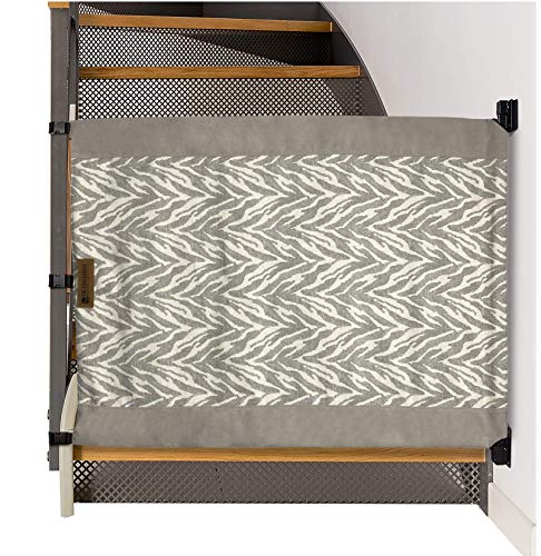 Stair Barrier Baby & Pet Safety Gate - Adjustable Banister to Wall Baby Gate for Kids & Dogs - Fabric Stair Gate for Homes with Banisters - Made in USA - Perfect for Stairs, Hallways & Doorways