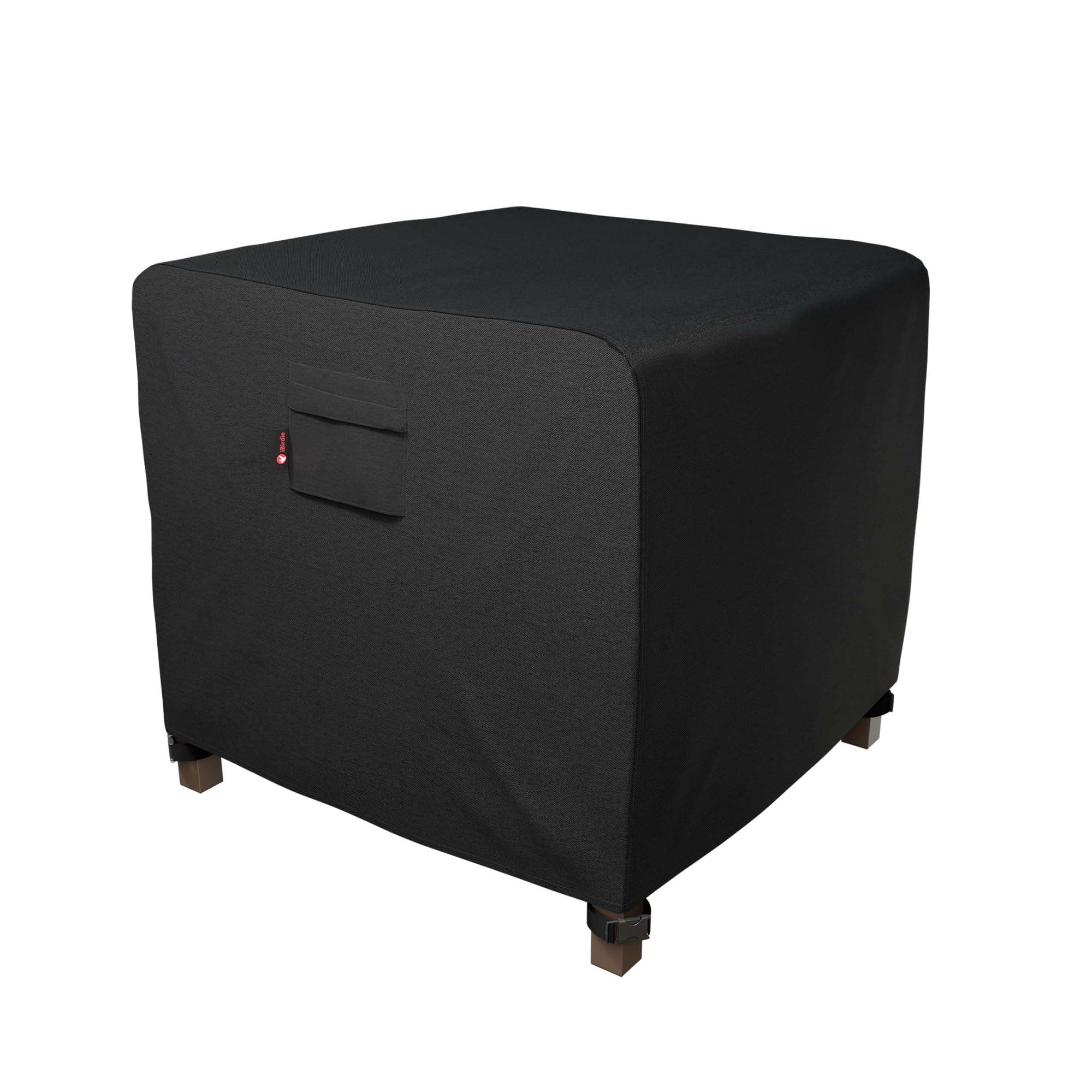 iBirdie 44 x 44 Inch Square Fire Pit Cover - Heavy Duty 600D Waterproof & Weatherproof Outdoor Fireplace Cover for Patio Furniture Protection - Perfect for Backyards, Decks, and Camping Sites