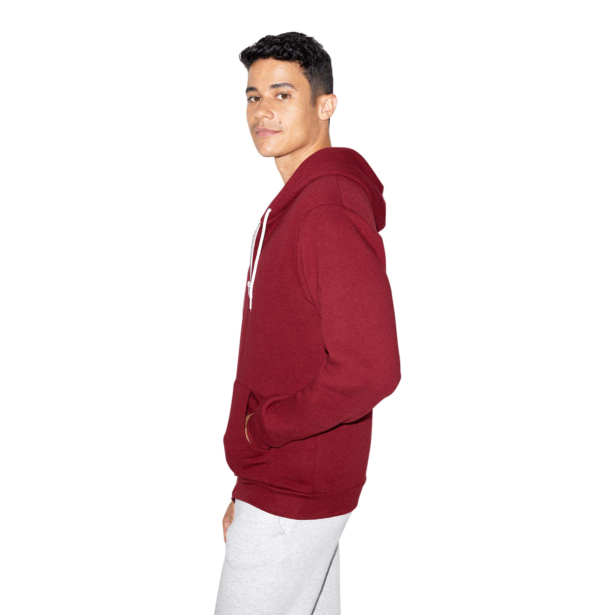 American Apparel Men's Flex Fleece Long Sleeve Zip Hoodie - Soft & Comfortable Pullover for Casual Wear, Gym & Outdoor Activities