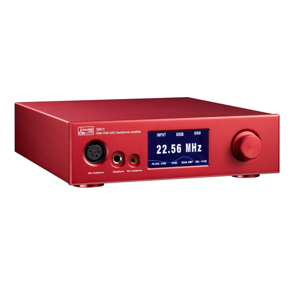 Yulong DA11 ES9038PRO Desktop DAC Amplifier - High Resolution Audio Preamp with USB/Coaxial/Optical Inputs for Home Audio & Studio Use