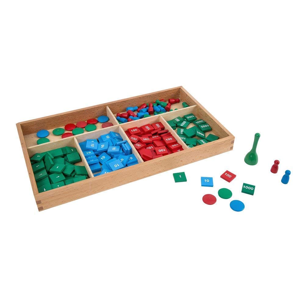 Montessori Math Stamp Game - Preschool Learning Tool for Counting, Addition & Subtraction | Early Childhood Education & Homeschooling Activities