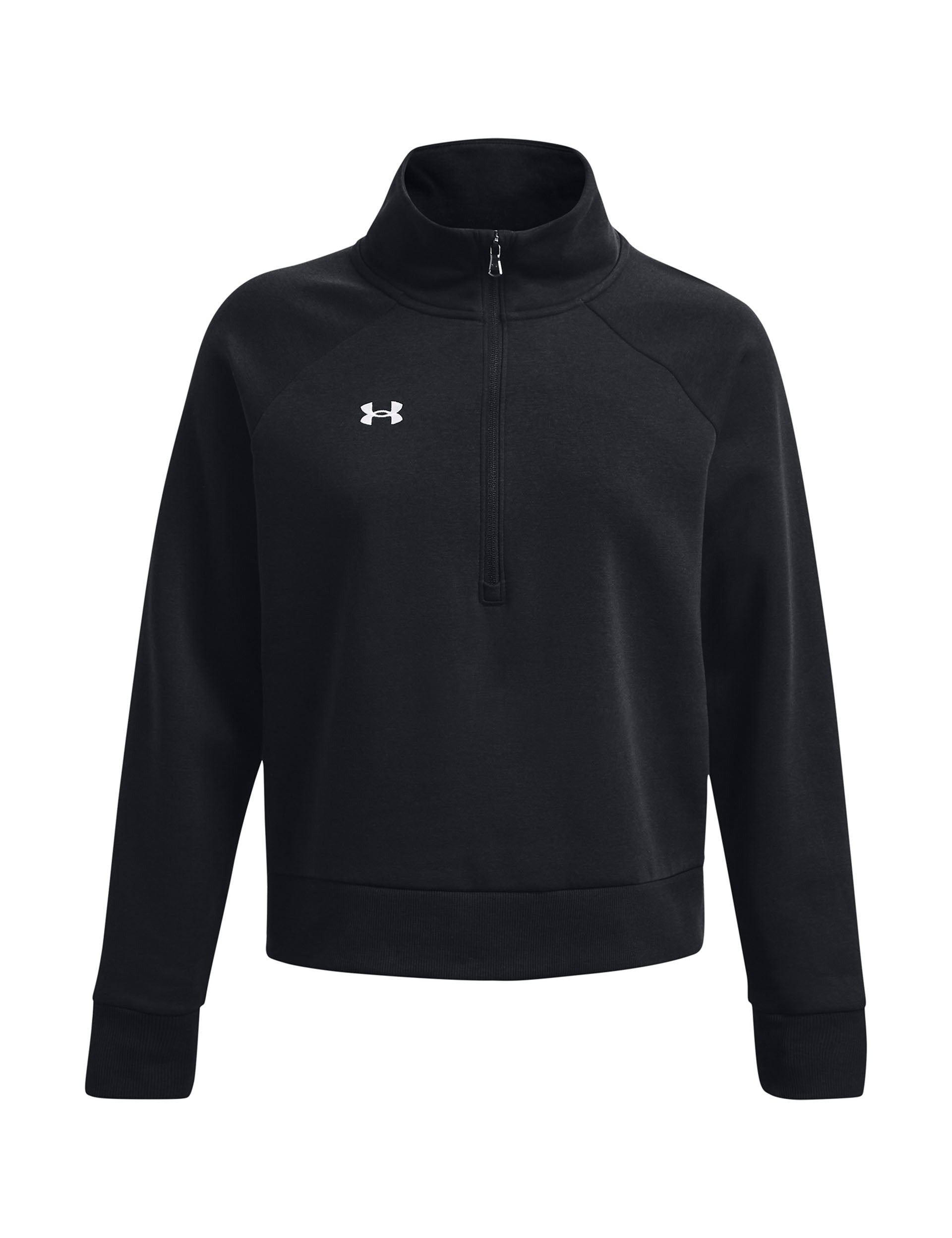 Rival Fleece 1/2 Zip Pullover - Black & White - Warm & Comfortable Quarter Zip Fleece Jacket for Men & Women - Perfect for Hiking, Camping & Outdoor Activities