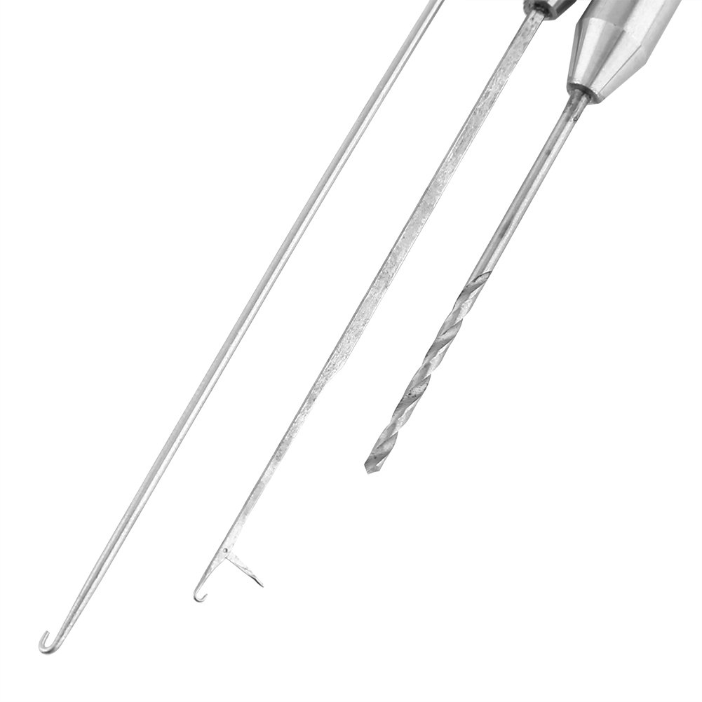 3 in 1 Fishing Bait Needle Tool Set - Professional Baiting Rig & Fish Drill Tackle Kit for Saltwater & Freshwater Fishing | Perfect for Making Rigs, Pier Fishing & Boat Angling
