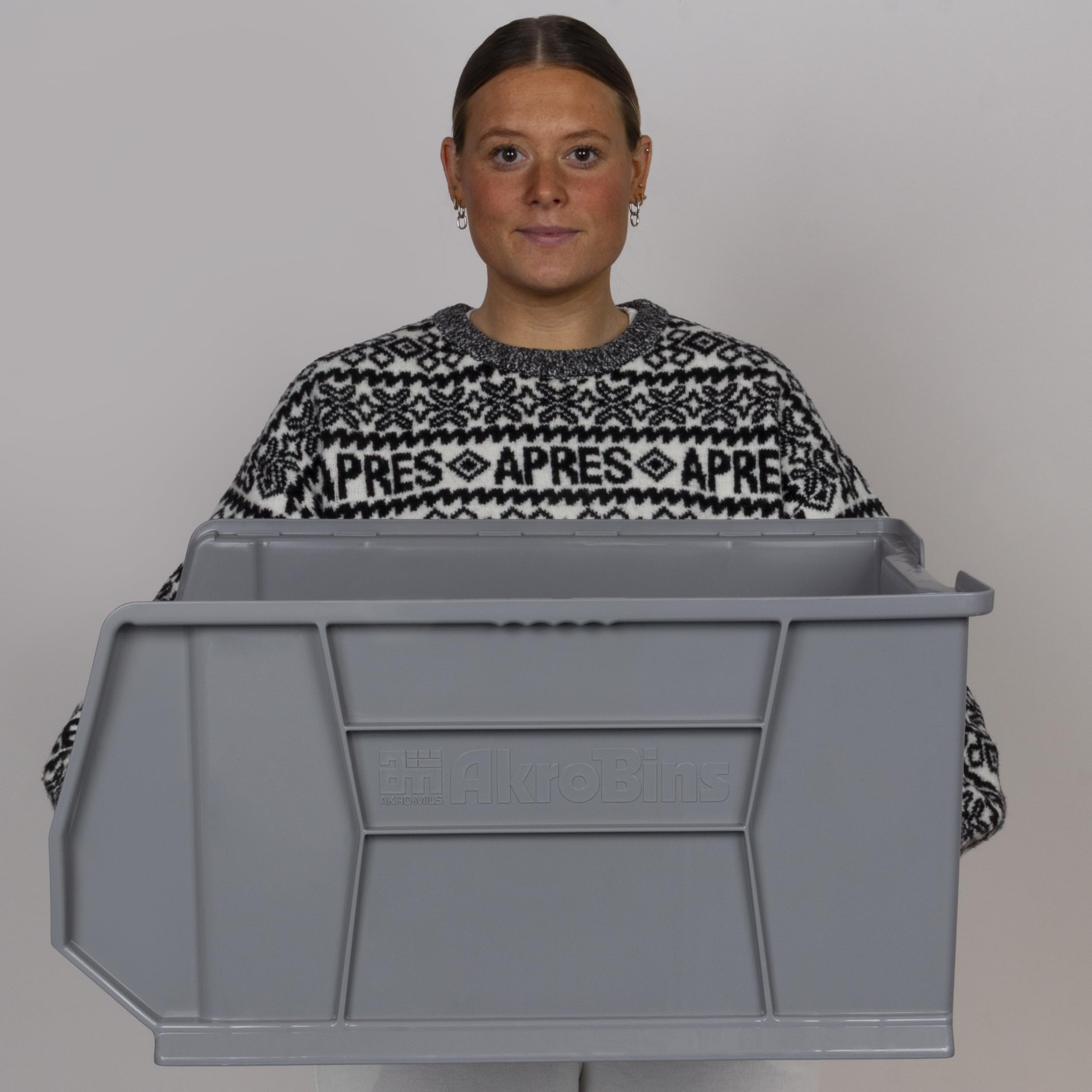 Akro-Mils 30289 Large Stackable Plastic Storage Bins - 24