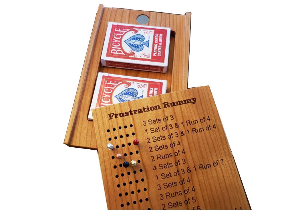 Premium Travel Rummy Game Board Set - Portable Card Game for Adults & Families - Perfect for Camping, Road Trips, and Game Nights