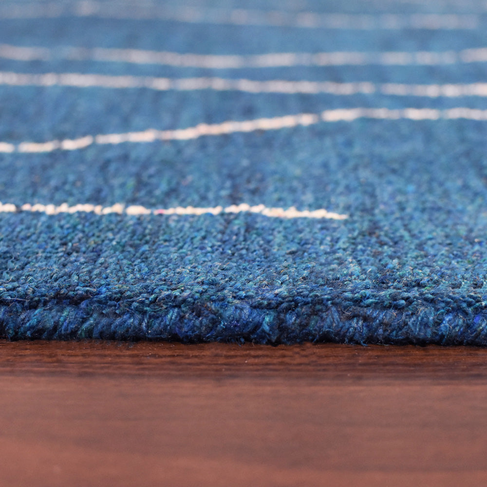 Handmade Infinity Hand Knotted Rug - Premium Quality Wool Area Rug for Living Room, Bedroom & Dining Room - Boho Chic Home Decor for Cozy & Stylish Spaces