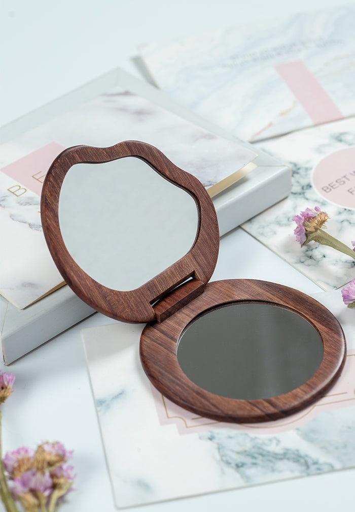 Portable Folding Compact Mirror with 360° Rotation - Perfect for Travel, Makeup, and Home Vanity | Lightweight & Durable Design
