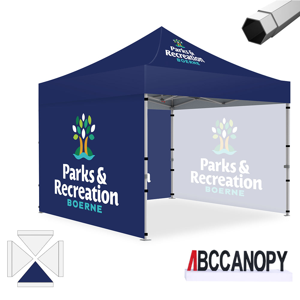 ABCCANOPY Heavy Duty Custom Canopy Tent 8x8/10x10/10x15/10x20 ft - Premium Pop Up Shelter for Outdoor Events, Farmers Markets & Camping (S2 Premium Series)