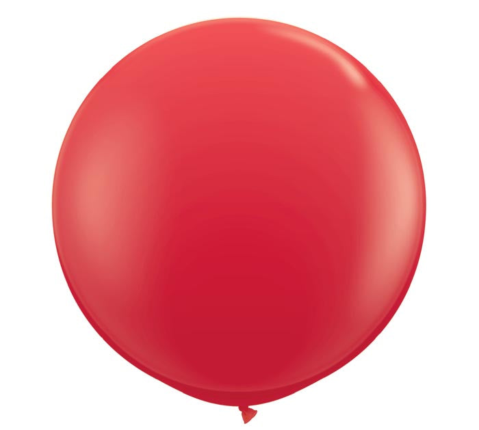Giant 3ft Round Red Balloon for Parties, Events & Decorations - Perfect for Birthday Celebrations, Baby Showers & Photo Backdrops