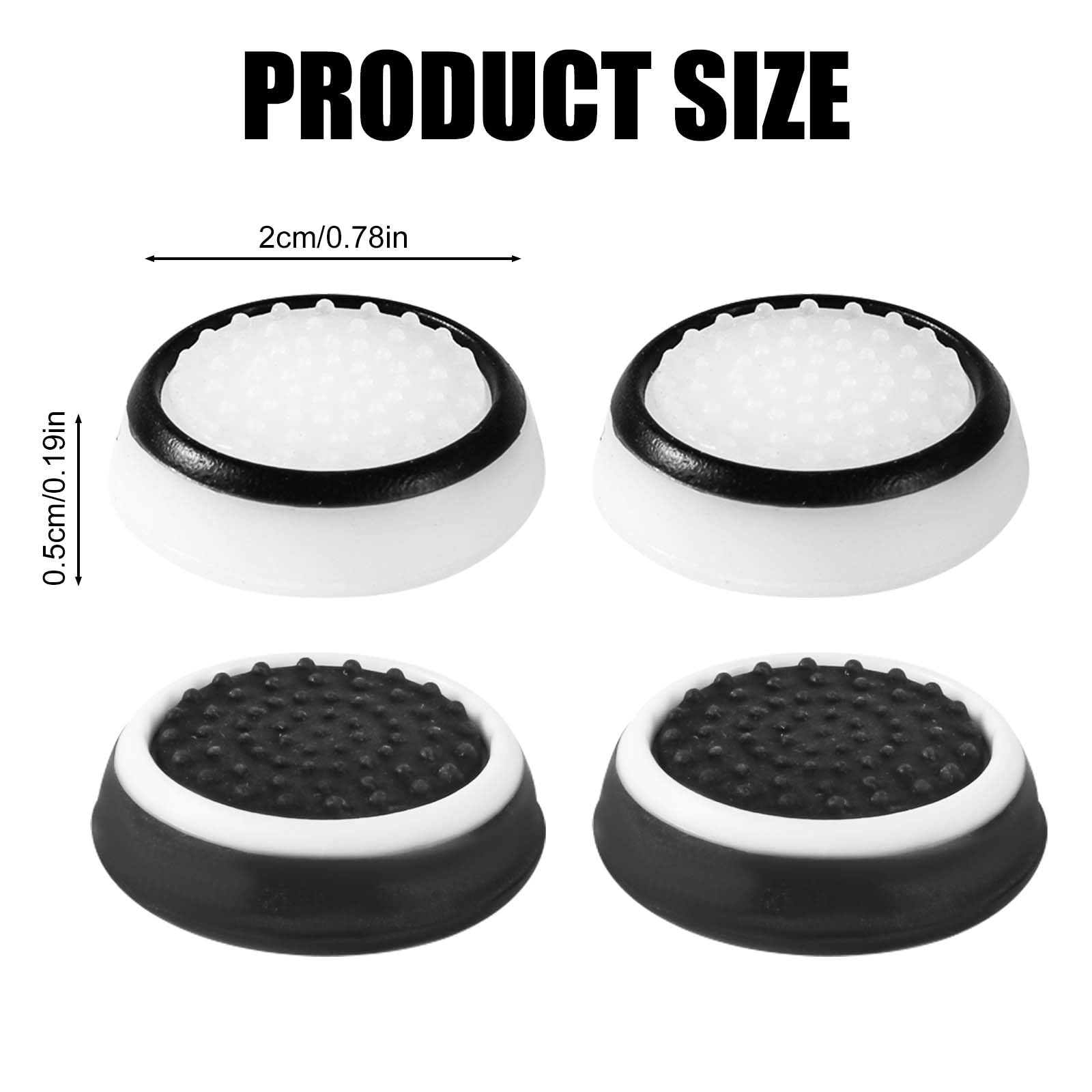 4pcs Thumb Grips for PS5/PS4/Xbox Series X|S/Xbox One/Switch Pro Controller - Anti-Slip, Anti-Scratch, Anti-Fingerprint Full Protection Joystick Caps (Perfect for Gaming, Long Sessions & Enhanced Grip)