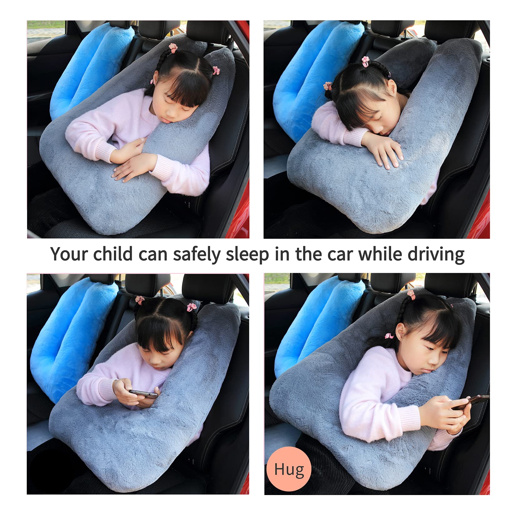 Comfortable Travel Pillow for Kids & Adults - Soft Car Sleeping Pillow for Road Trips, Airplane & Long Journeys - Emerald Green Neck Support (Perfect for Travel, Commuting & Relaxation)