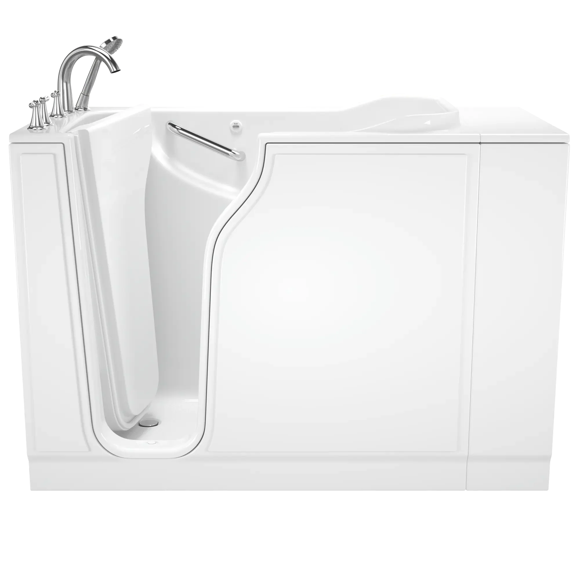 Gelcoat Value Series 30x52 Inch Soaking Walk-In Bathtub with Left Hand Door & Drain - Perfect for Elderly & Mobility Needs - Relaxing Spa Experience at Home