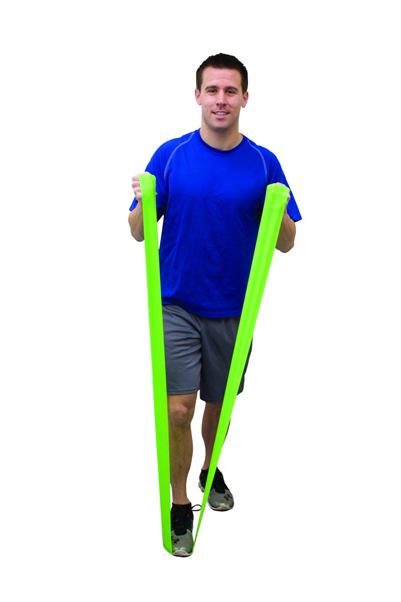 Val-U-Band Resistance Exercise Band - Lime Green Fitness Band for Home Workouts, Yoga, Pilates & Strength Training - Stretchable Latex Loop Bands for Men & Women