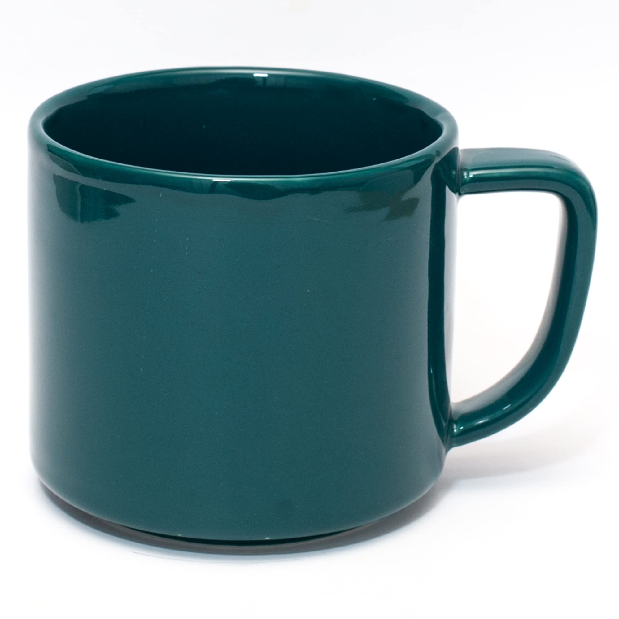 Premium Jiki Ceramic Coffee Mug - 14oz Colorful Tea Latte Cappuccino Cup with Handle - Microwave & Dishwasher Safe Durable Drinkware (Spruce Green, 2 Pack) - Perfect for Home Office Cafe Gifts & Daily Use
